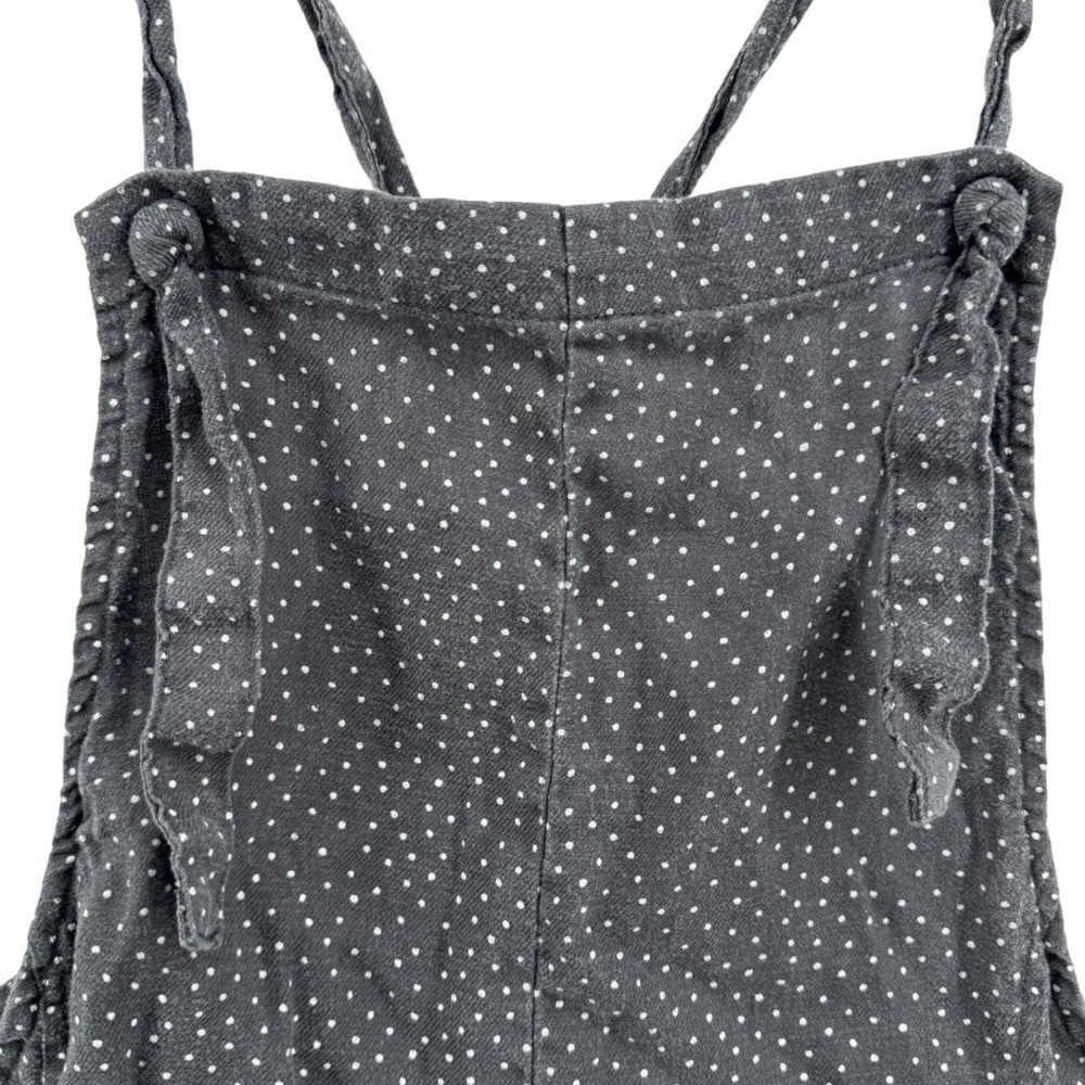 Rylee Cru Womens Small Polka‎ Dot Overalls Jumpsuit Black Teacher Mom Artsy Cozy - Picture 2 of 7